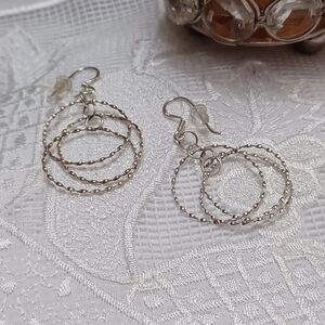 Solid 925 Sterling Silver Earrings.